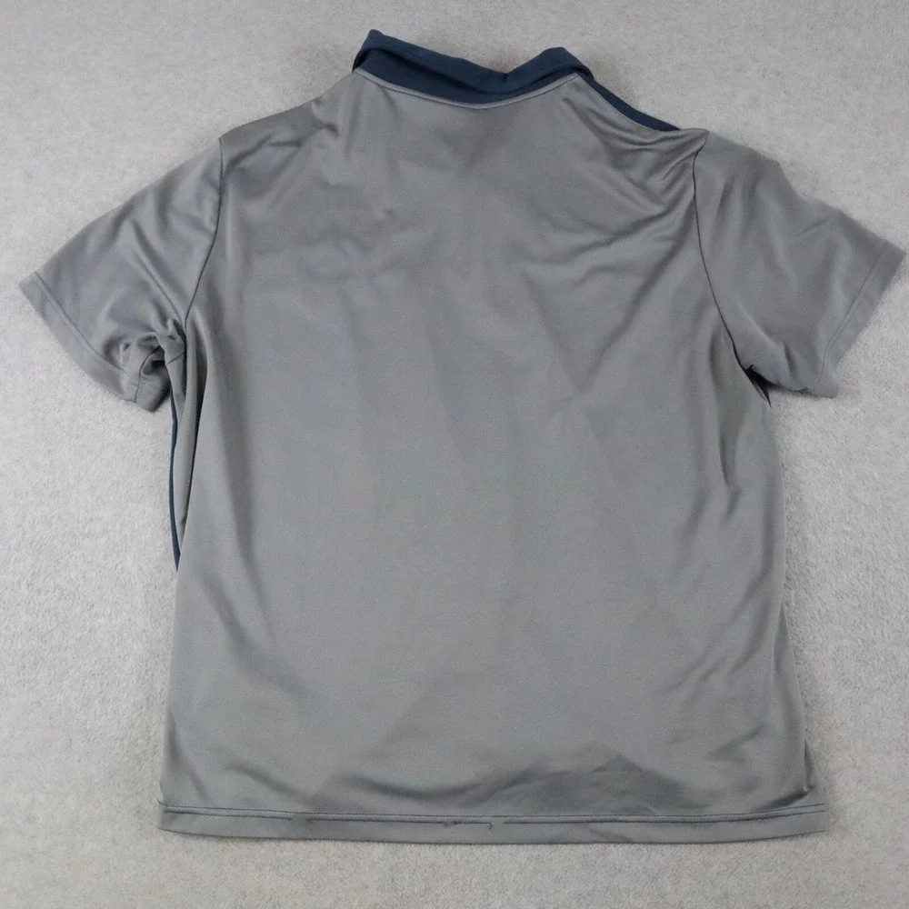 Adidas Polo Shirt Mens 2XB Big Performance Golf Blue‎ Gray Short Sleeve